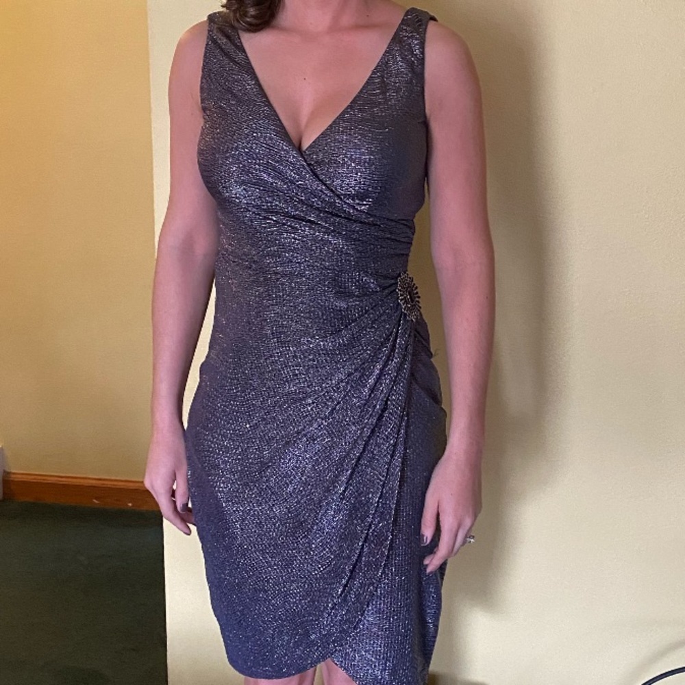 Charcoal Grey Maggy London Cocktail Dress